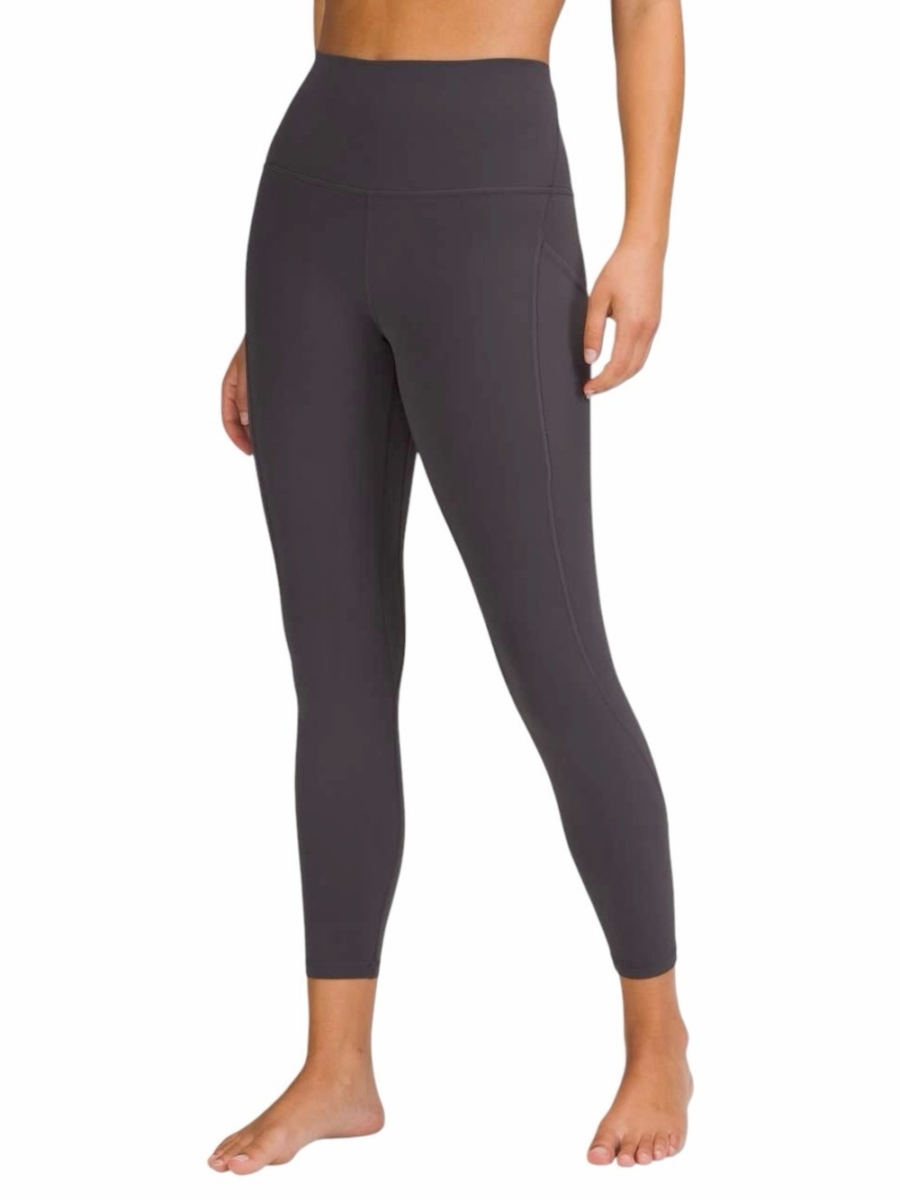 Lululemon Align High Rise Legging with Pockets 25" Charcoal Grey Nulu Sz 8